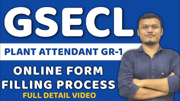 GSECL Plant attendant GR-1| How to fill online form? #gsecl2025 #gseclrecruitment