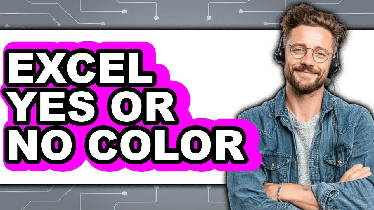Excel Yes or No Color - Which is Better? - YouTube