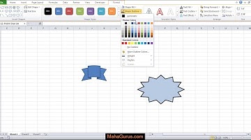 How to Apply Stars and Banners in Excel- Stars and Banners in Excel Tutorial in Hindi
