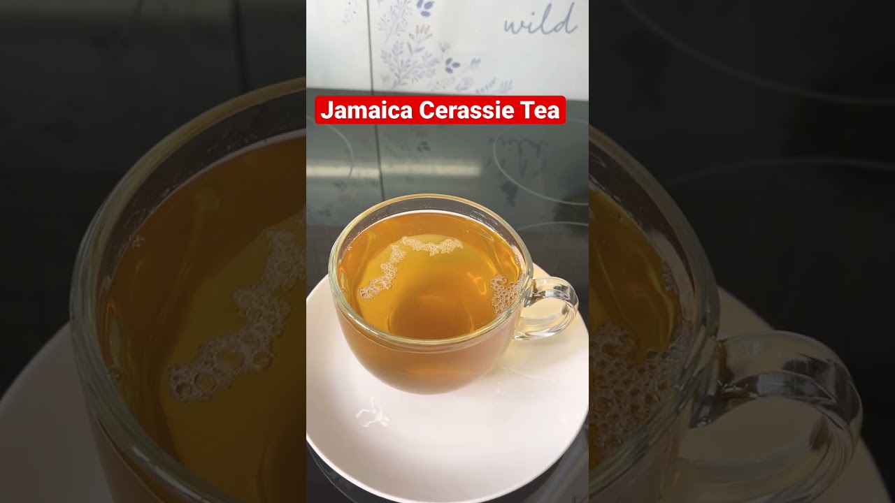 Jamaica Cerassie Tea an the Benefits of drinking Cerassie! Lower blood sugar an pressure #shorts | Chef Ricardo Cooking