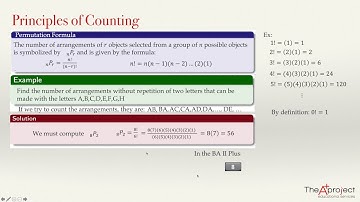 Principles of counting