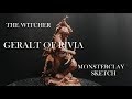 Sculpting THE WITCHER Geralt of Rivia Monsterclay sketch Chavant NSP SIREN