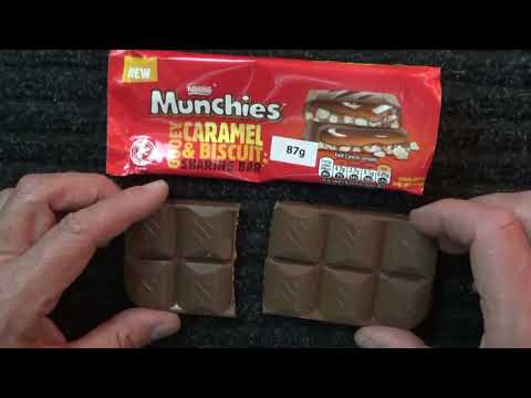 ASMR - Whispering & Eating Munchies by Nestle - Australian Accent - Quiet Whispering & Crinkles