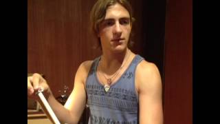 pool while ross is doing the chorus(Riker's post in Vine)