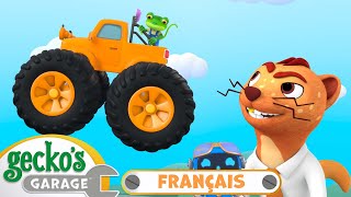 Oh non ! Monster truck s'envole - Gecko sauve Max !｜Le Garage de Gecko｜Camions pour enfants