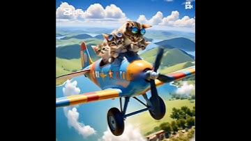 cats flying plane || cat videos || cat funny  || cat entertainment video || cat meowing || cat dance