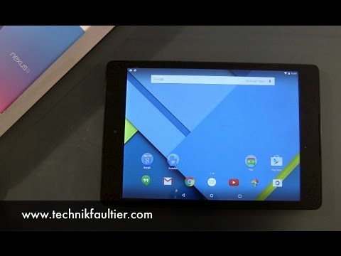 Nexus 9 einrichten und erster Eindruck