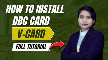 How To Install DBC Card |  V-Card | Digital Business Card | How To Install Digital Business Card
