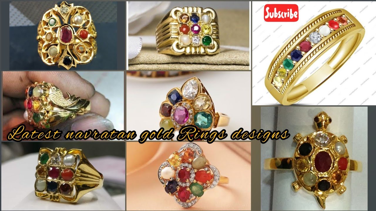 CEYLONMINE Navratan Ring with Natural Navaratna Navgrah 9 Gems Stones  Astrological & Lab Certified Metal Crystal Gold Plated Ring Price in India  - Buy CEYLONMINE Navratan Ring with Natural Navaratna Navgrah 9