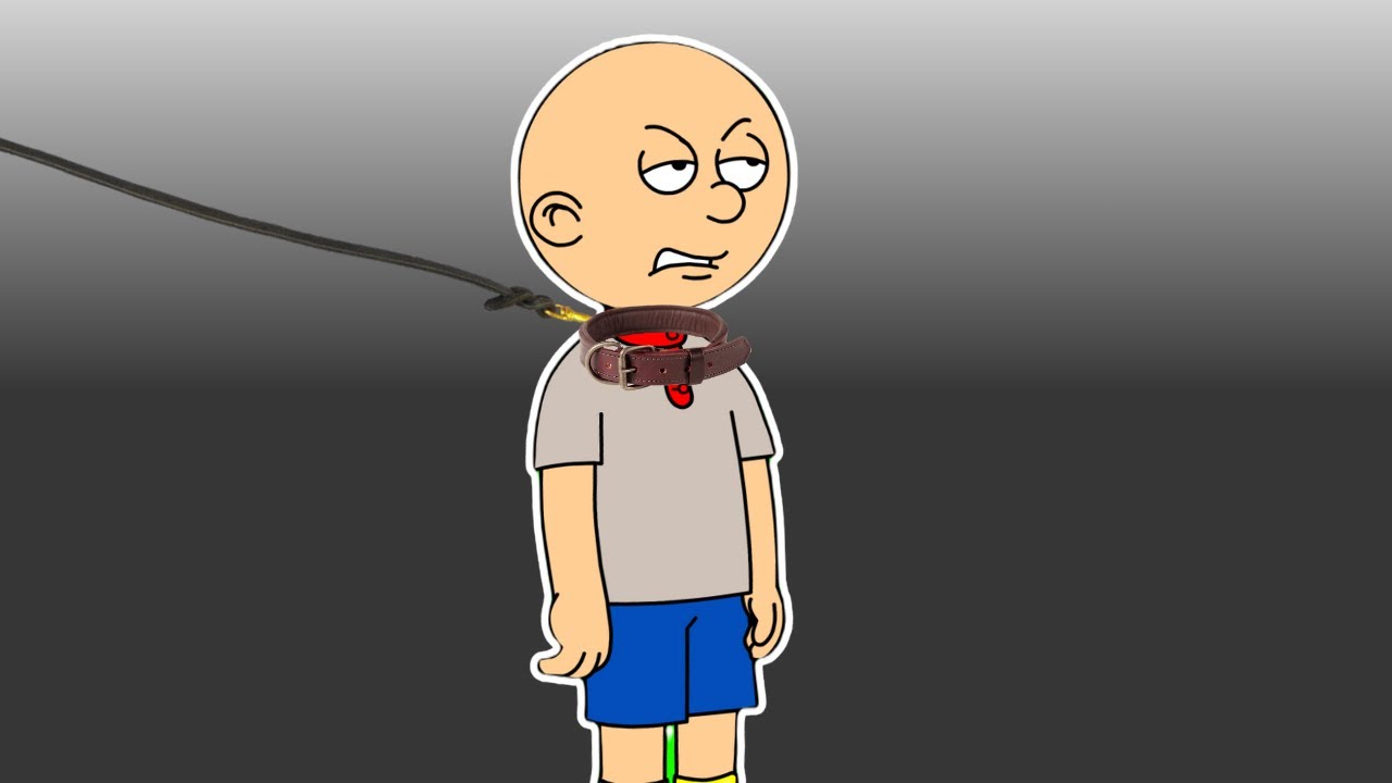 Classic Caillou gets Grounded: Classic Caillou on the leash - YouTube