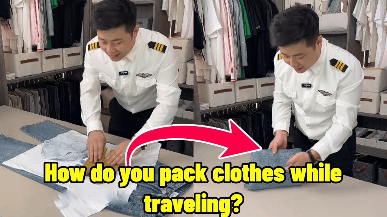 How do you pack clothes while traveling? | 旅行中、服はどうやって収納すればいいですか？