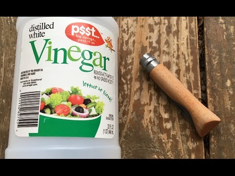 Nick&rsquo;s Quick Tips: You can force a Patina on Carbon Steel blades using household vinegar