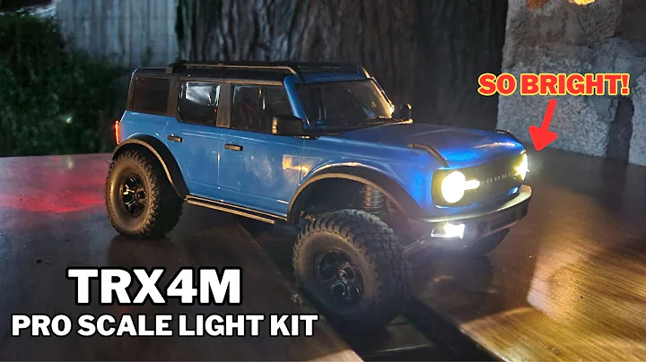 RC Car Pro Scale Light Kit Install and Test - TRX4M Bronco