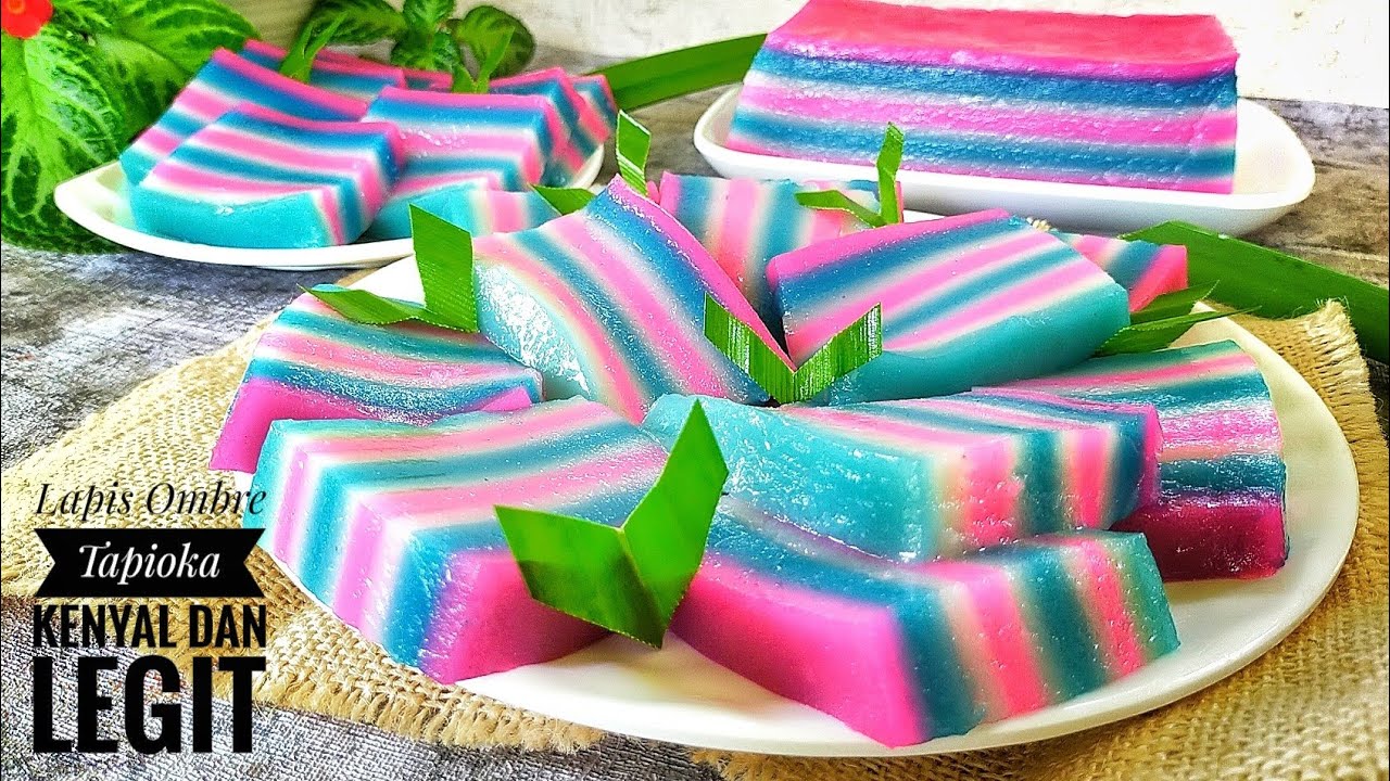 Lapis Ombre Kekinian Ternyata Mudah Buatnya! | Kue Basah