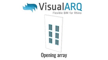 Create window and door arrays with VisualARQ