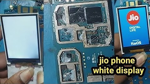 jio phone white display problem||jio f 220 white display solution||lyf white display solution