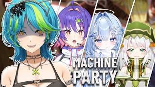 【MACHINE PARTY】 party! games! gore party! @jirajisaki @rikosolari @Polypuff  【#VSPOEN #RemiaAotsuki】