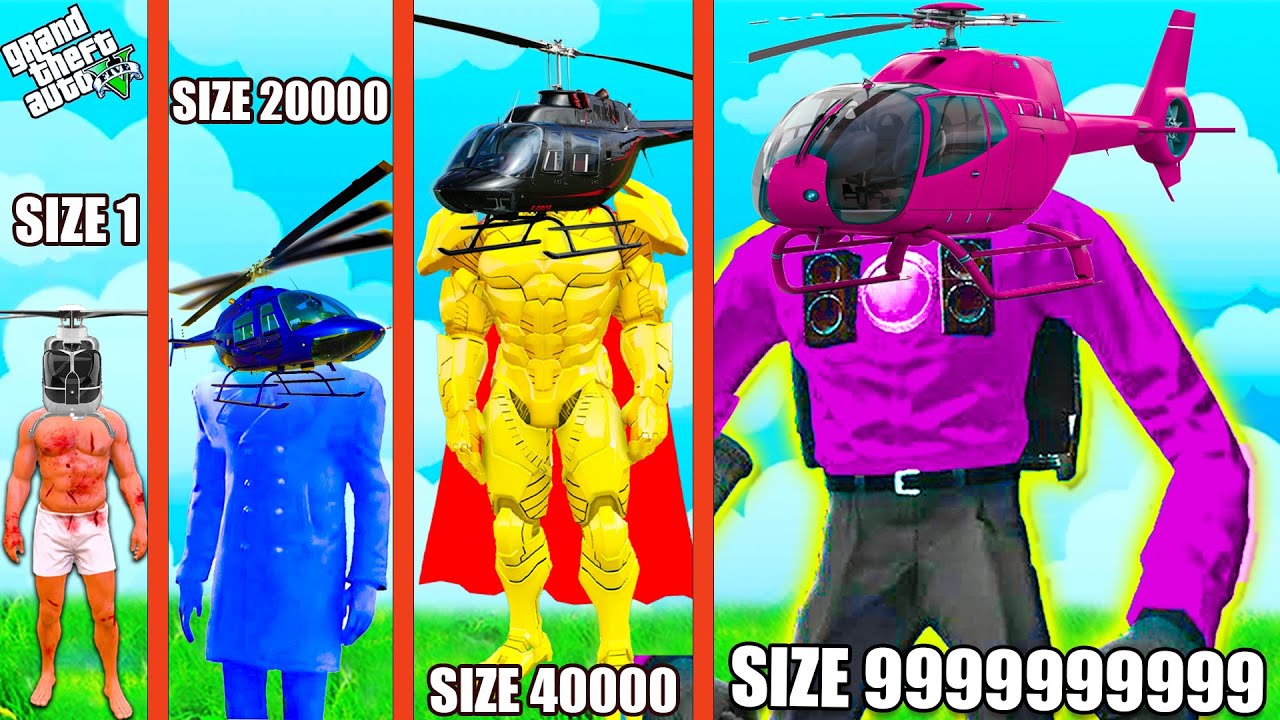 Franklin & Shinchan Upgrading ZERO To GOD HELICOPTER MAN in GTA 5 | SHINCHAN and CHOP