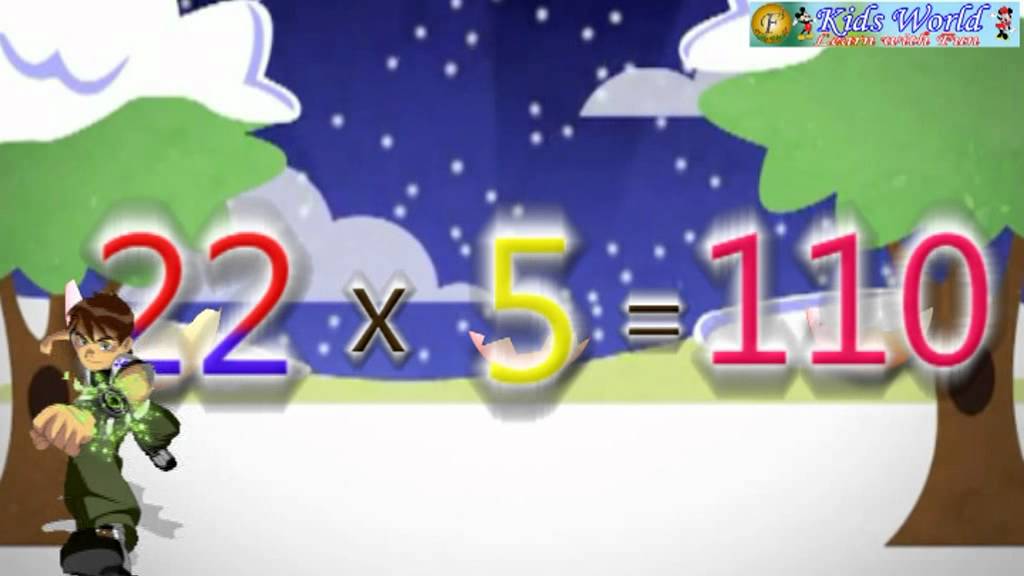 Multiplication Table of 22 - YouTube