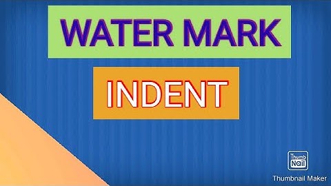 INDENT AND WATER MARK IN MS WORD #APPSC #APPSCCPT #CPTFORPSGRADEV #TSPSC