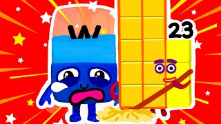 Numberblocks Alphablocks Crossover W & 23