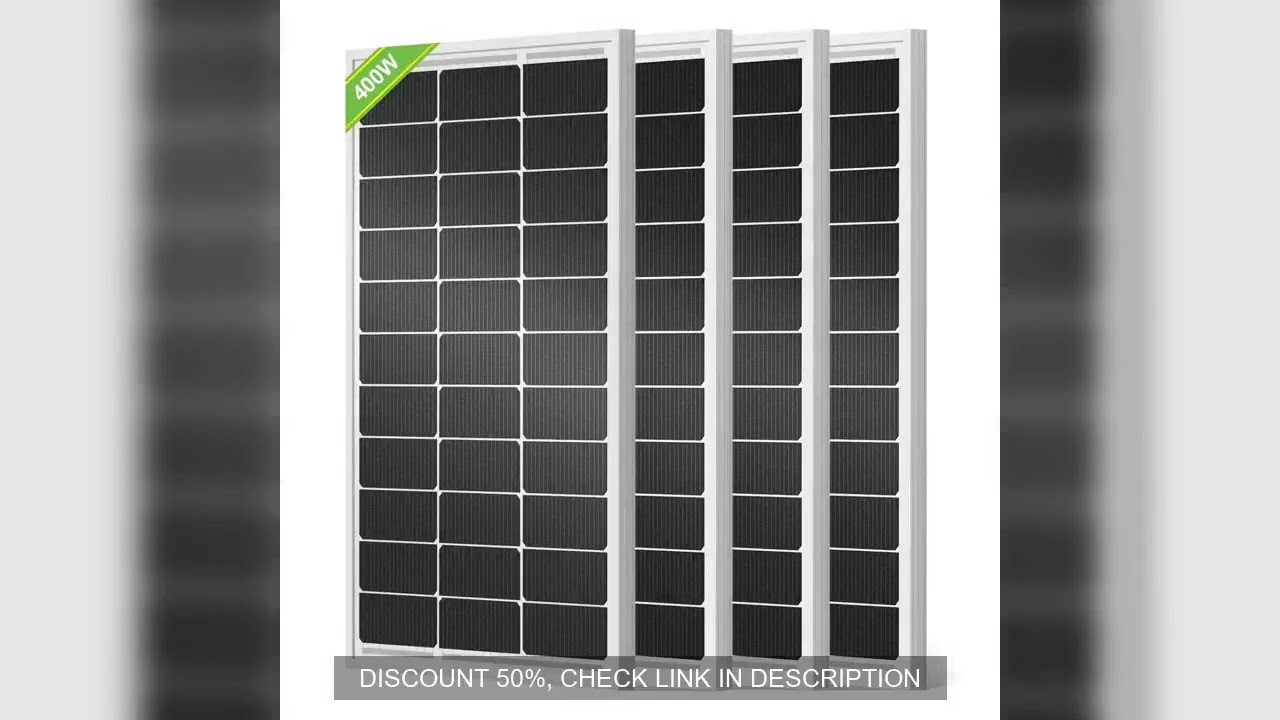 HOME. 400W Solar Panels 4pcs 100 Watt 12 Volt Monocrystalline Solar Panel Module for Off Grid PV Pow