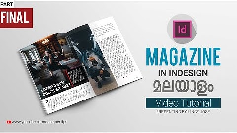 How to Design Magazine Article in Adobe InDesign CS6 (PART 4) I മലയാളം