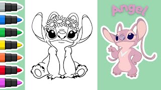 Disney s Cutest Angel from Lilo and Stitch Coloring Page Unveiled