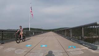 Biking the Longest Pedestrian Bridge in the World Walkway Over the Hudson New York State