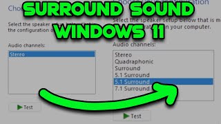How to get Surround Sound Working on Windows 11!