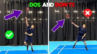 EASILY MISSED Dos and Don'ts For Intermediate Badminton Players