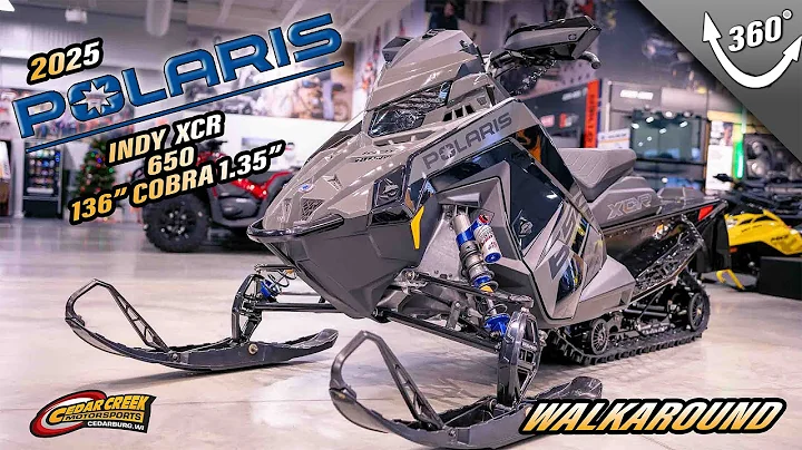 Walkaround | 2025 Polaris® 650 Indy XCR 136 Shadow Gray / Gloss Black