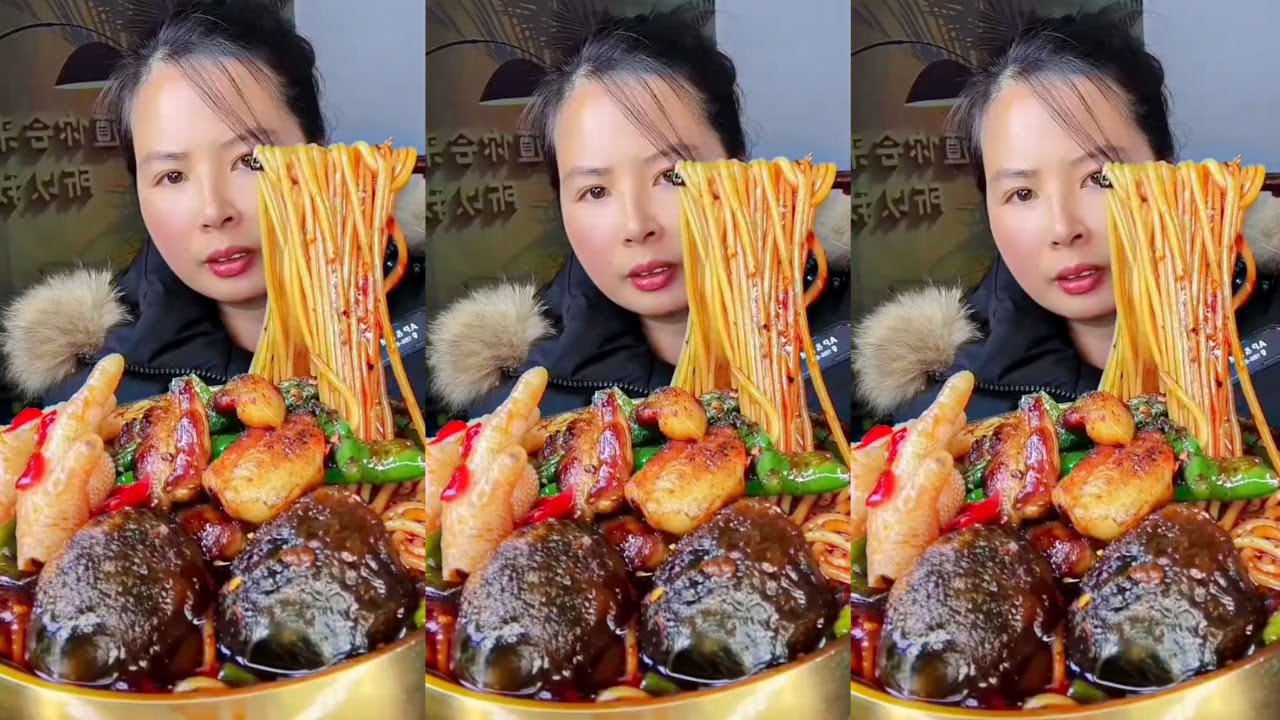 Satisfying Eating Spicy Malatang Noodles | Rural Home Cooking Food Eating Show ASMR