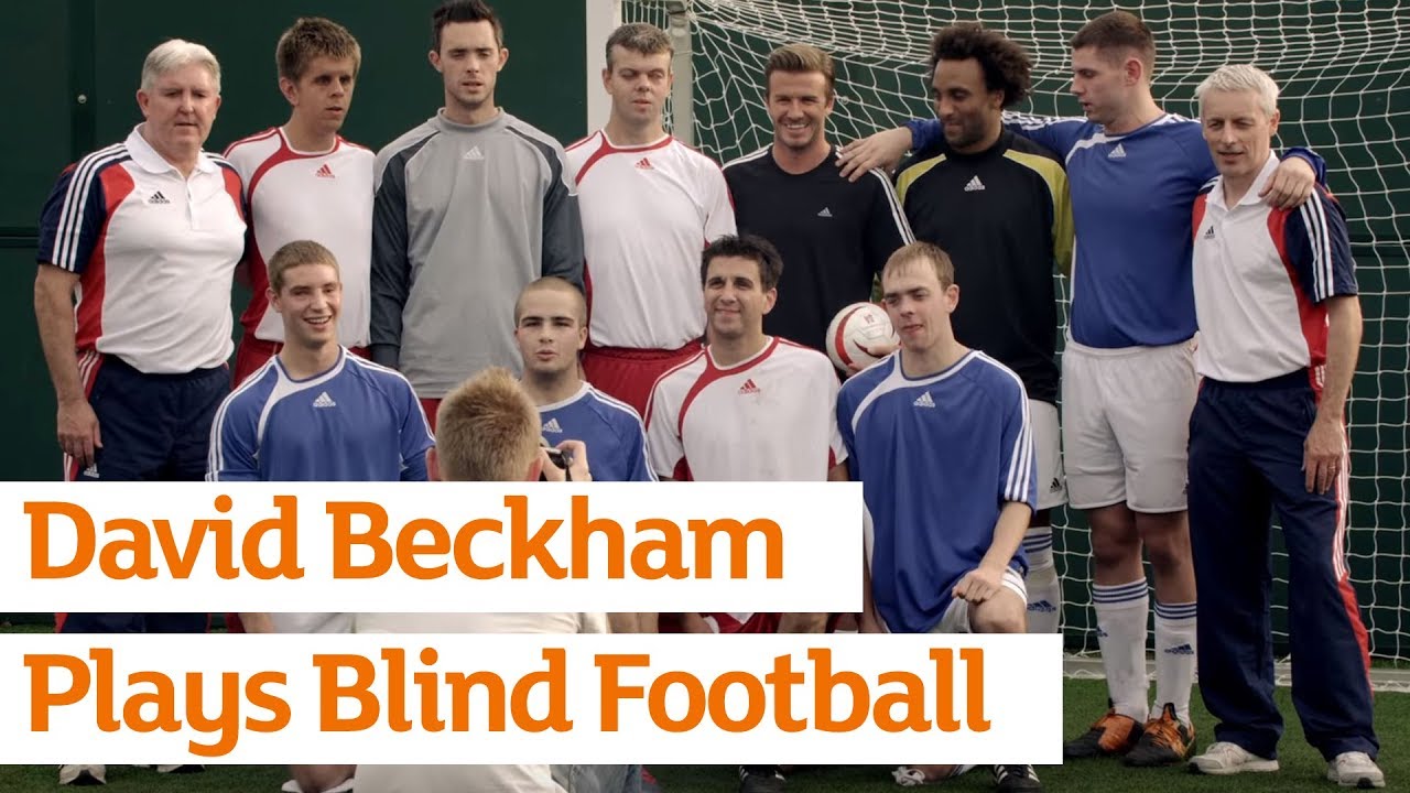 football score David Beckham Plays Blind Football | Paralympics | Sainsbury's
