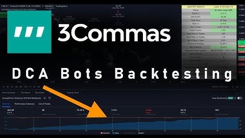 How to Backtest 3Commas DCA Bots with this indicator 📈