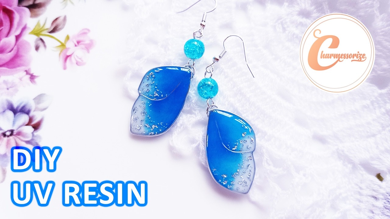 UV レジン | UV Resin Butterfly Earrings |No mold Make your own