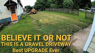 gravel driveway transformed into talk of the neighborhood!