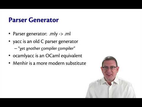 Menhir and Ocamllex | OCaml Programming | Chapter 9 Video 11
