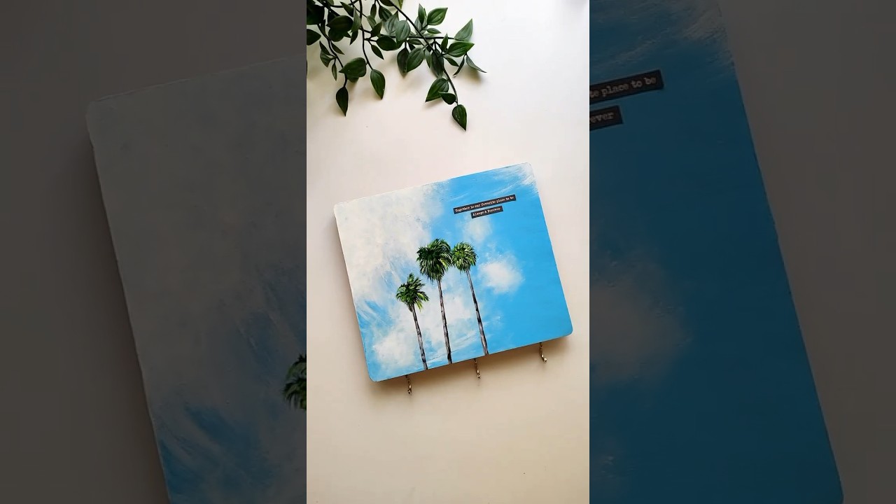 Wooden board painting idea 