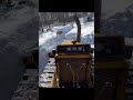 Pushing snow
