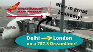 TRIP REPORT- Delhi to London with Air India | B787-8 Dreamliner | Amazing quality!