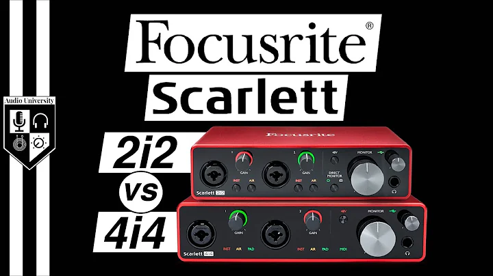 Focusrite Scarlett 2i2 vs Focusrite Scarlett 4i4: SIMILARITIES & DIFFERENCES?