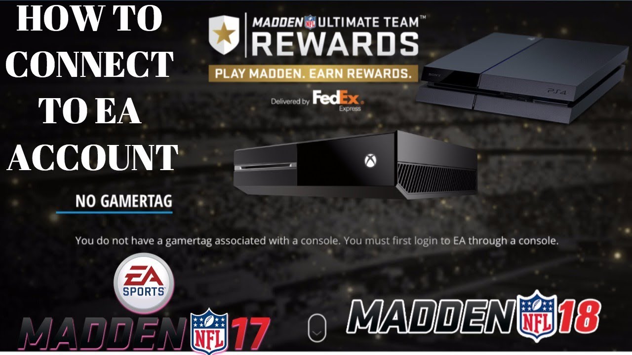 Søgemaskine markedsføring lag Forkorte How To Connect EA Account To PS4/XBOX1 || MUT REWARDS , FUT REWARDS -  YouTube