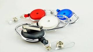 SPID-CBB Retractable Badge Reel W/ Carabiner & Rotating Belt Clip by Specialist ID