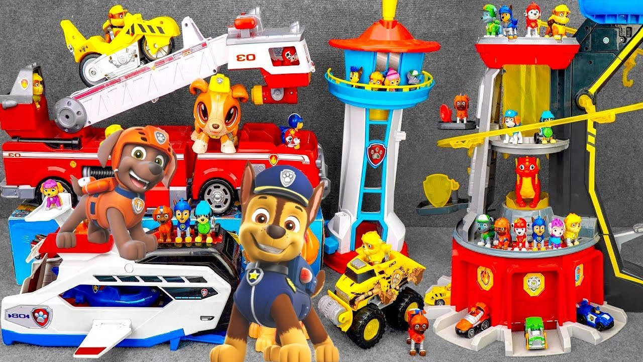 Unboxing Paw Patrol Toys Series | PAW Patrol Rescue Vehicle Collection | Adventure Bay Tower Toys