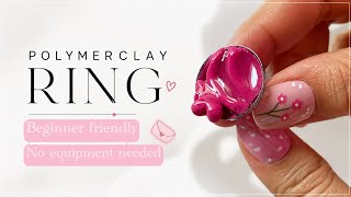 Polymerclay Ring|Beginner friendly |no equipment needed