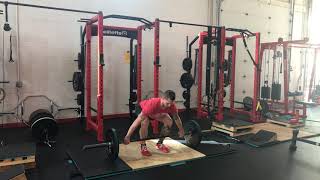 Snatch pull from floor