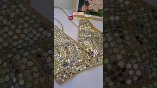 mirror work blouse 🖇 #unboxing #viral #mirrorblouse #blouse #trending #shortfeed #meesho #ytshorts