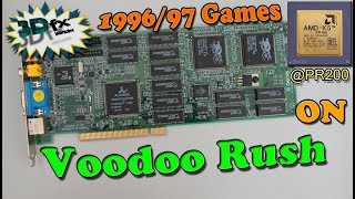 AMD K5-PR200 133 MHz - 3dfx Voodoo Rush running Games from 1996/1997!