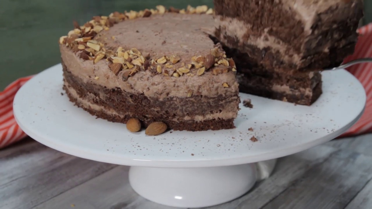 Schoko-Nuss-Torte - raffiniert und trotzdem schnell gebacken - YouTube